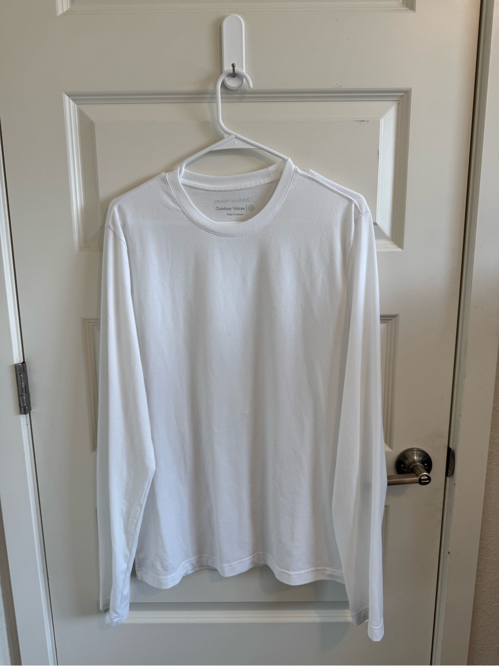 Outdoor Voices Long Sleeve White Shirt